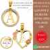 14K Italian Gold Charms 3x1 Exclusive Promotion B02084