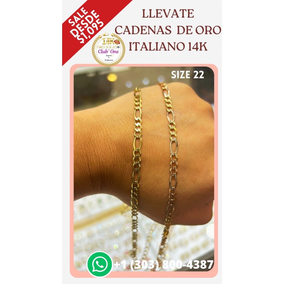14k Italian Gold Chains Unmissable Promotions B20114