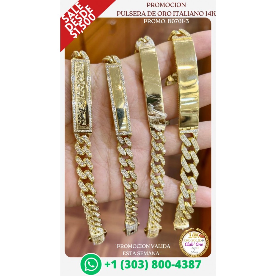Italian Gold Bracelets 14K: Your Perfect Accessory B07013