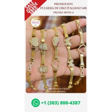 Timeless Style in Italian Gold Bracelets 14K B07014