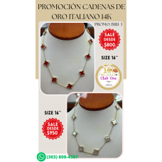14K Italian Gold Chains in Promotion Take Advantage Now B11113