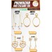 Compra aretes de oro italiano 14k B26013