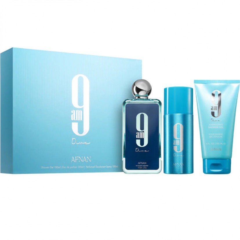 8768 AFNAN 9AM DIVE SET 3p 3.4oz M