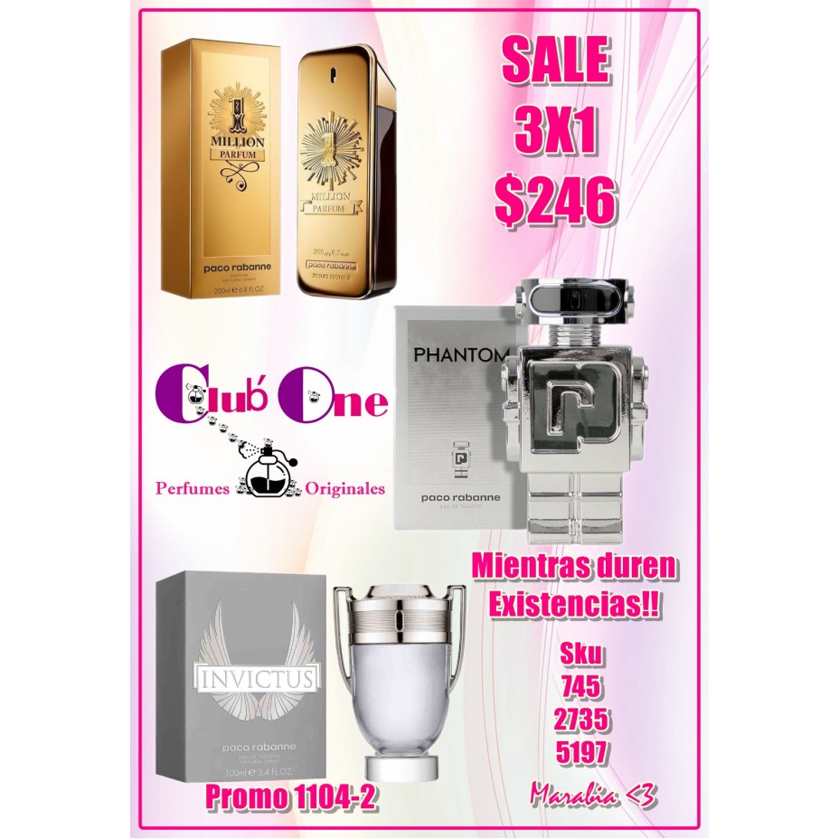 Paco Rabanne Perfume M Promotion 3x1