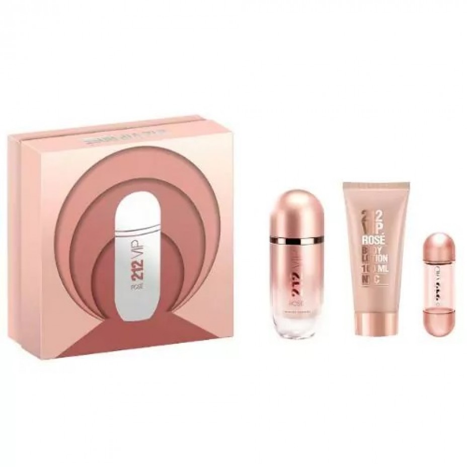 Giftset 212 Vip Rose Carolina Herrera W