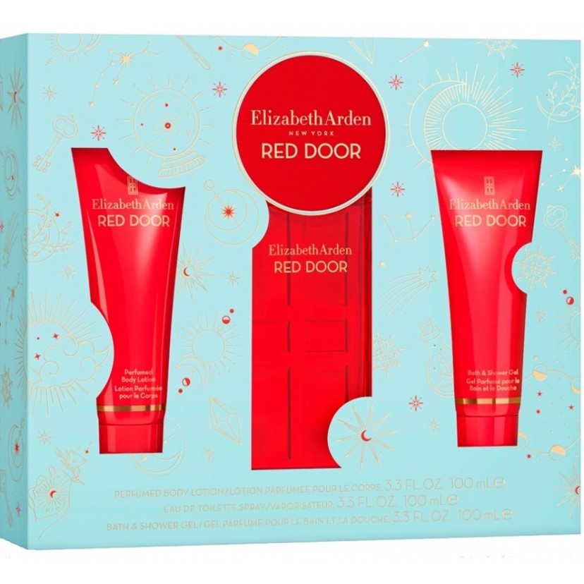1754 Elizabeth Arden RED DOOR SET 3p 3.3oz W EDT SPRY