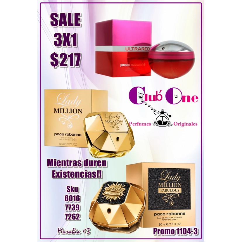 Promotion Paco Rabanne W 3X1