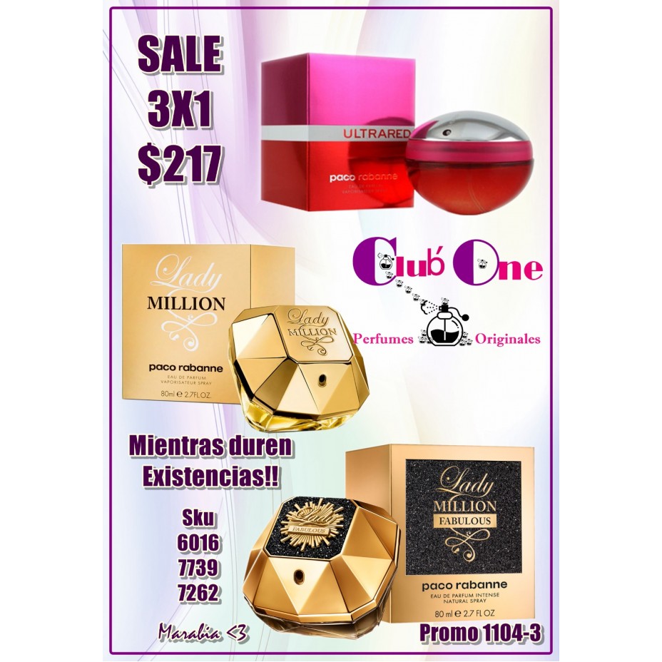 Promotion Paco Rabanne W 3X1