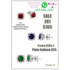 925 Silver Earrings Promotion 3X1