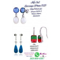 Promotion Silver Earrings 925 3x1