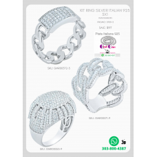 Discover our 925 Italian Silver Rings 3x1