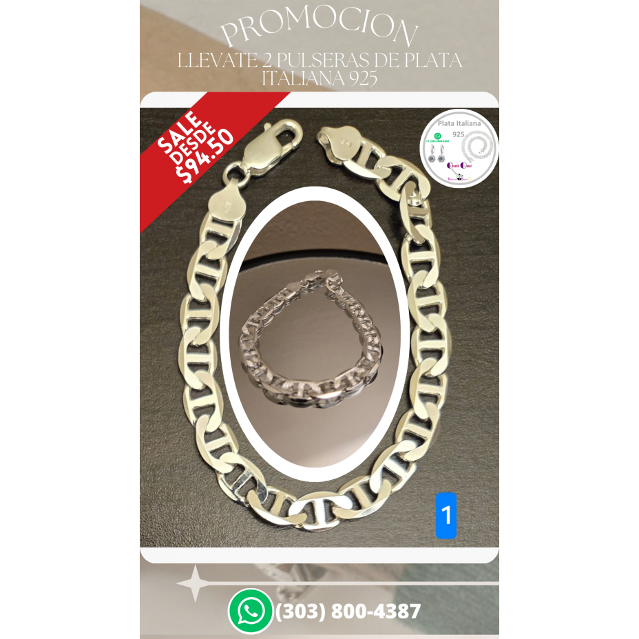 Discover the Elegance 925 Italian Silver Bracelets in Promotion