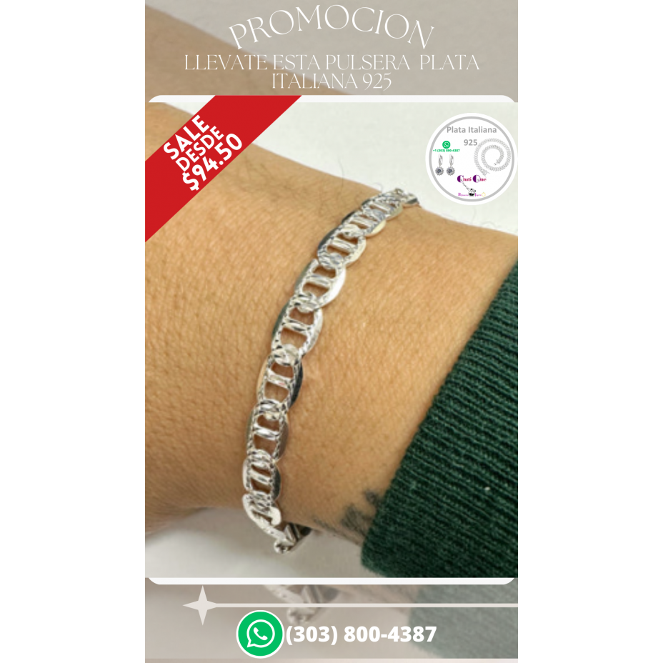 Italian Silver 925 Bracelets on Sale Buy Now & Save