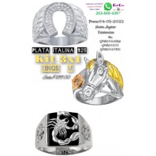 Italian Silver Rings M Kit Promotion 3X1
