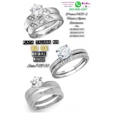 Italian Silver Bridal Rings Italian Silver 3X1 Promotion