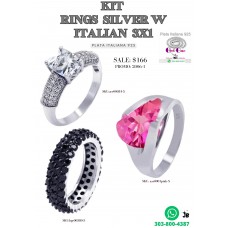 Italian Silver Rings W Promotion 3X1