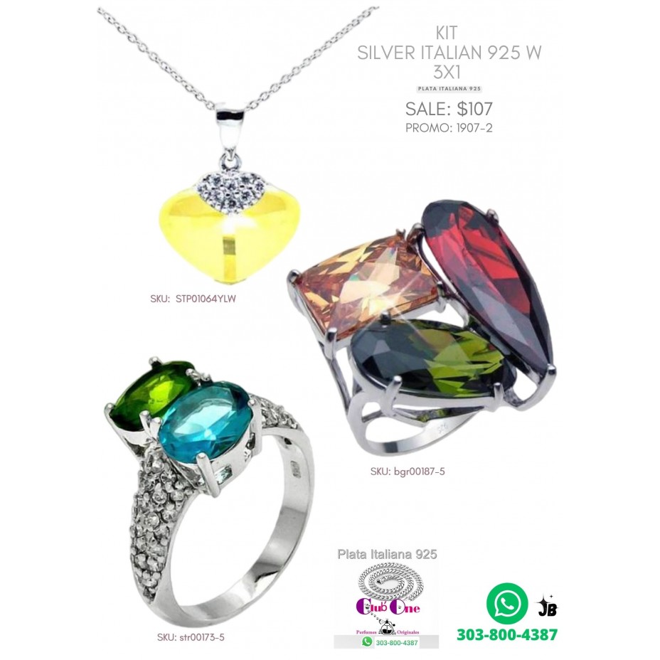 Elevate Your Style With Our 925 Italian Silver Rings 3X1