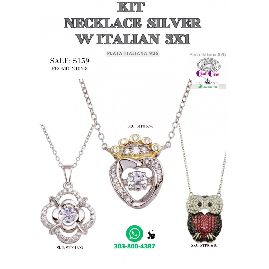 Italian Silver 3X1 W Chains Promotion