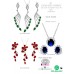 Italian Silver Kit 925 Rings Earrings And Necklaces In Promotion 3X1