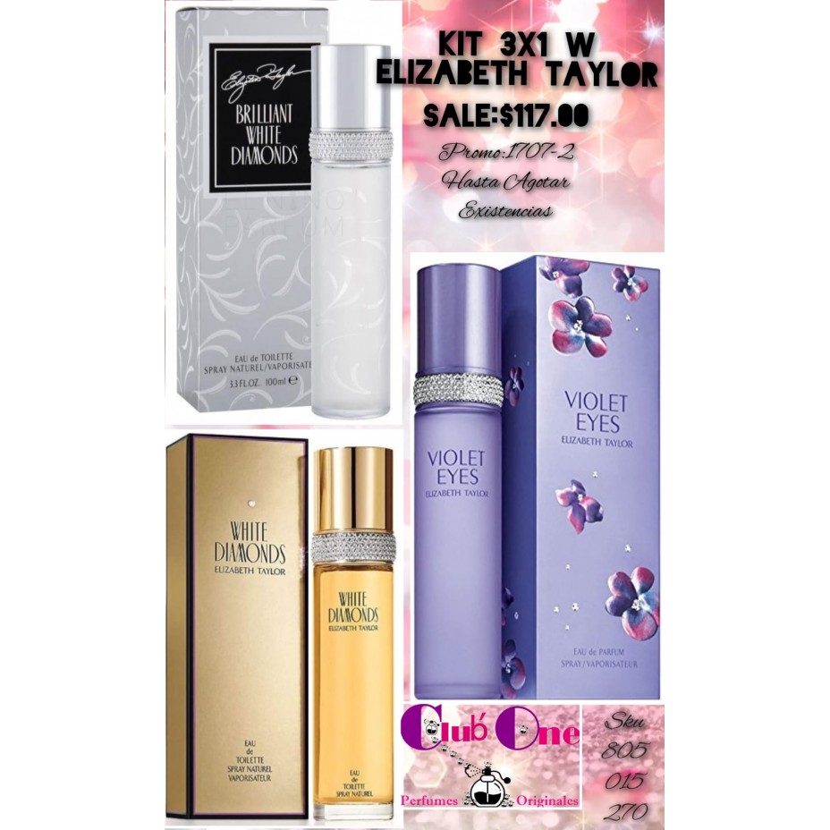 Elizabeth Taylor Perfume Promotion W 3X1