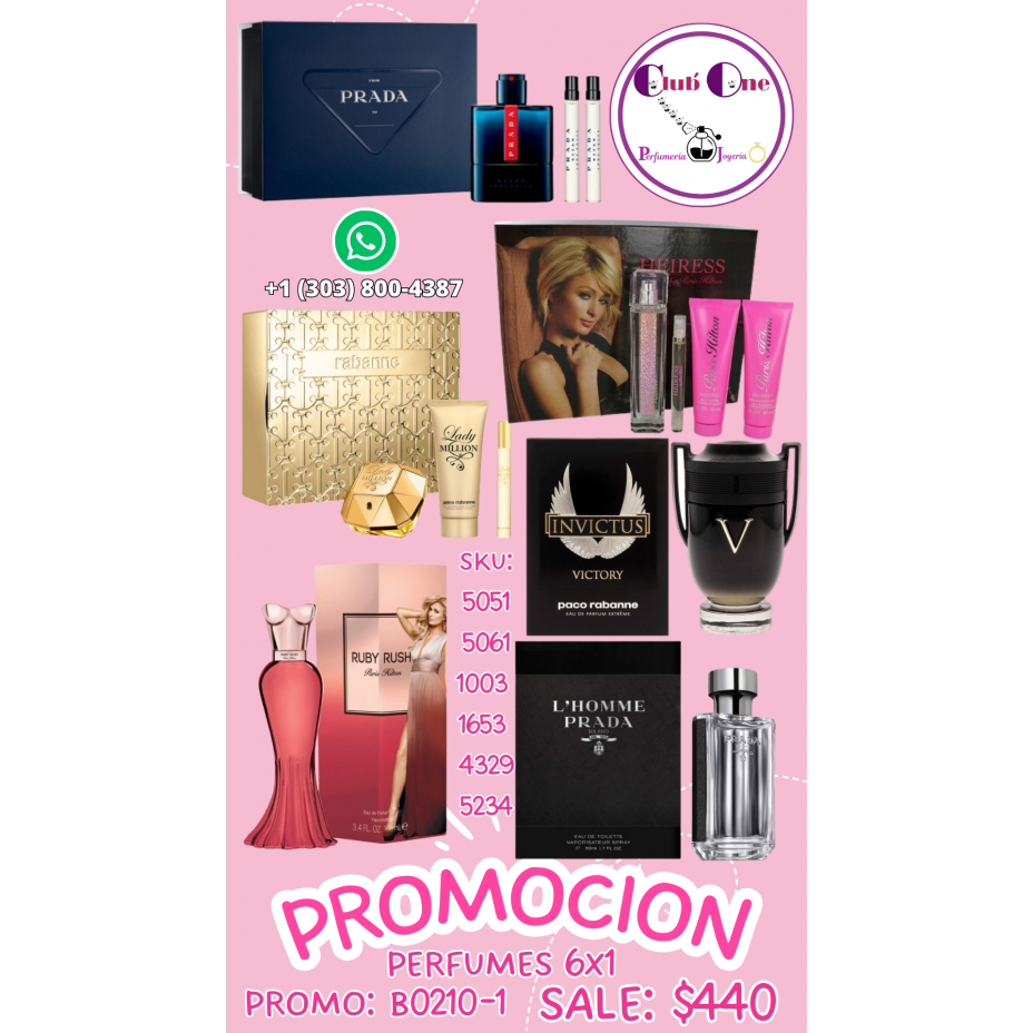 Discover the Best 6X1 Perfume Promotion of the Year B02101 Discover the Best 6X1 Perfume Promotion of the Year B02101