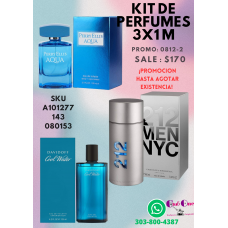Discover the Best Deals on Men's Perfumes Kit 3x1