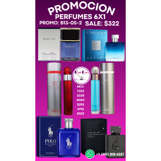 Aroma for every occasion Perfumes 6x1 on exclusive offer