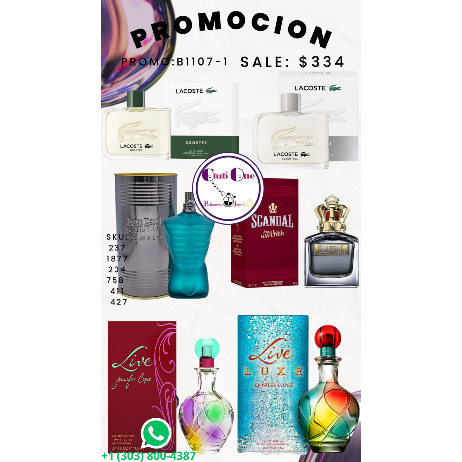 Discover our 6 for 1 perfume promotion and save money B11071