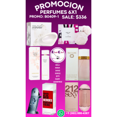 6x1 Promotion on Premium Fragrances Perfumes at Special Price B04091