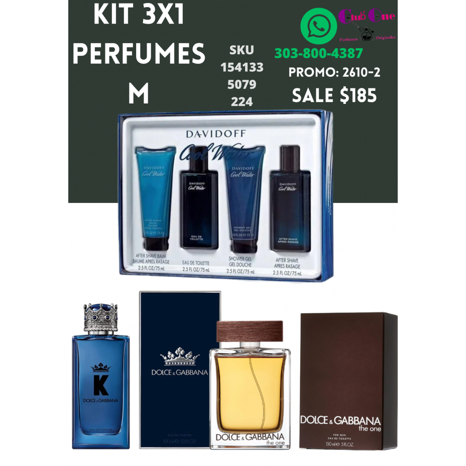 3x1 Women's Perfume Kit Exclusive Promotion