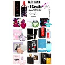 12X1 Perfumes Kit In Promotion +1 A Free Perfume 