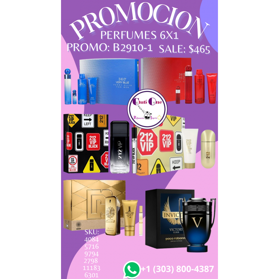 Discount Fragrances 6x1 Fragrances for Women and Men B29101 Discount Fragrances 6x1 Fragrances for Women and Men B29101