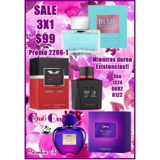 Antonio Banderas Perfume Promotion W/M 3X1  