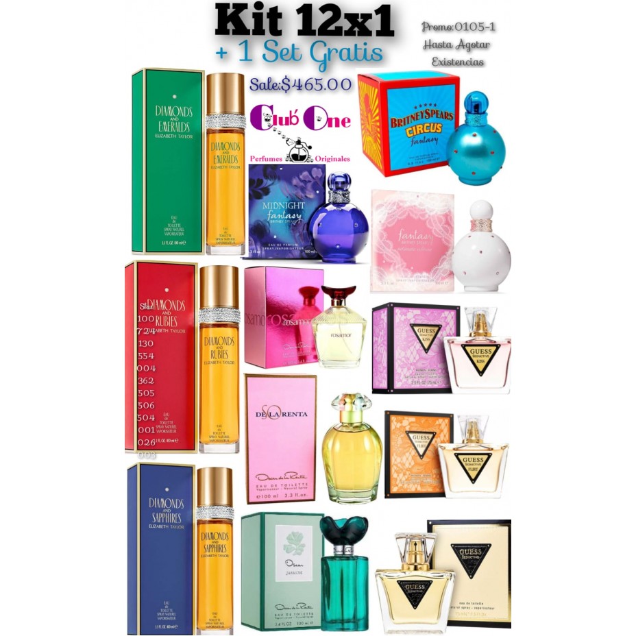 12X1 Perfume Promotion +1 Giftset Free