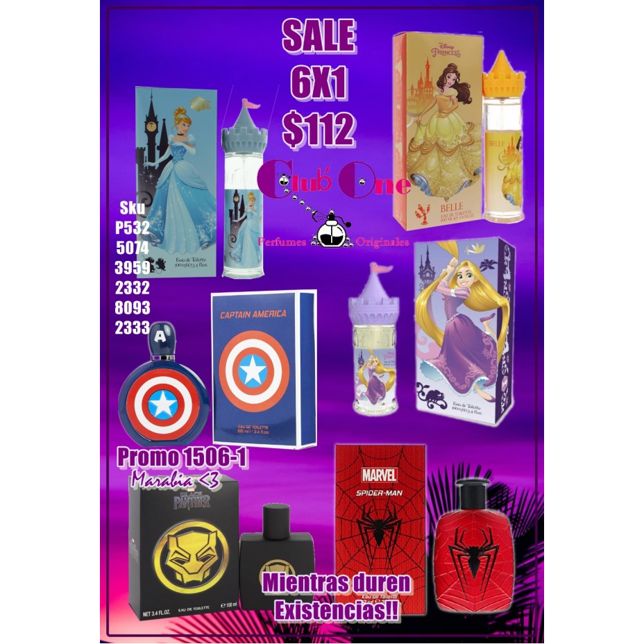 Children's Perfume Promotion 6X1