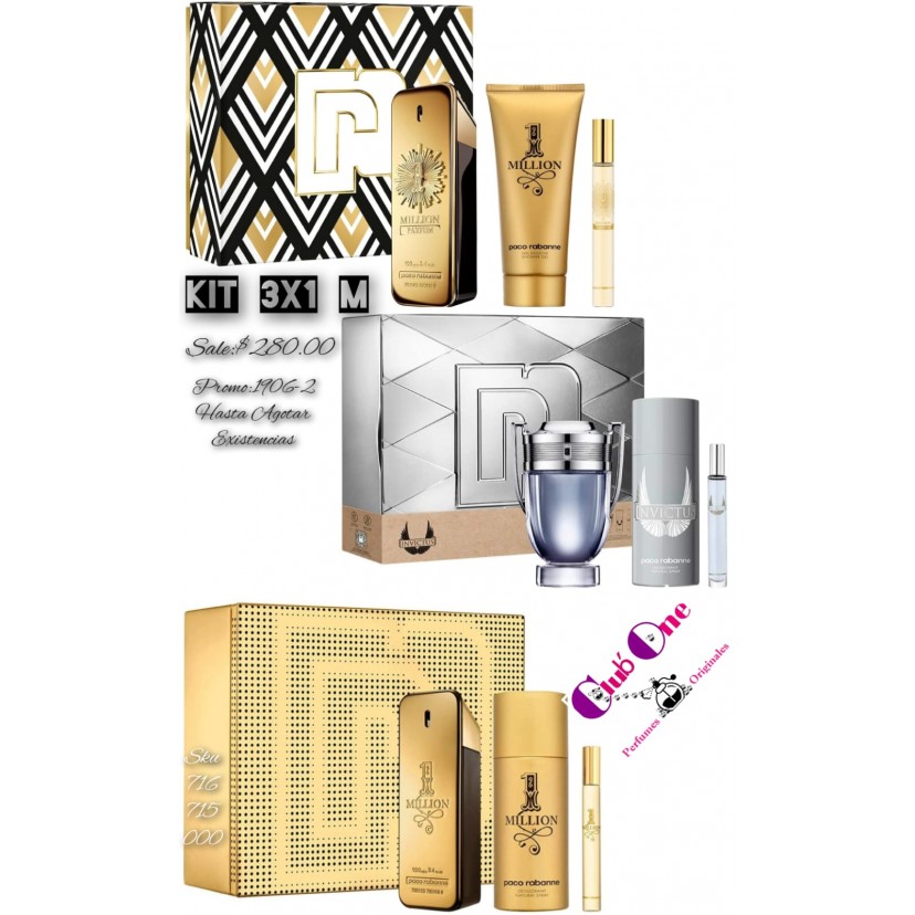 Paco Rabanne M Perfume 3X1 Promotion