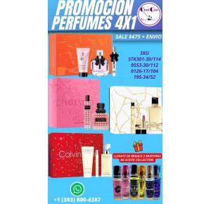 Promocion de Pefumes 4x1 Para Mujer
