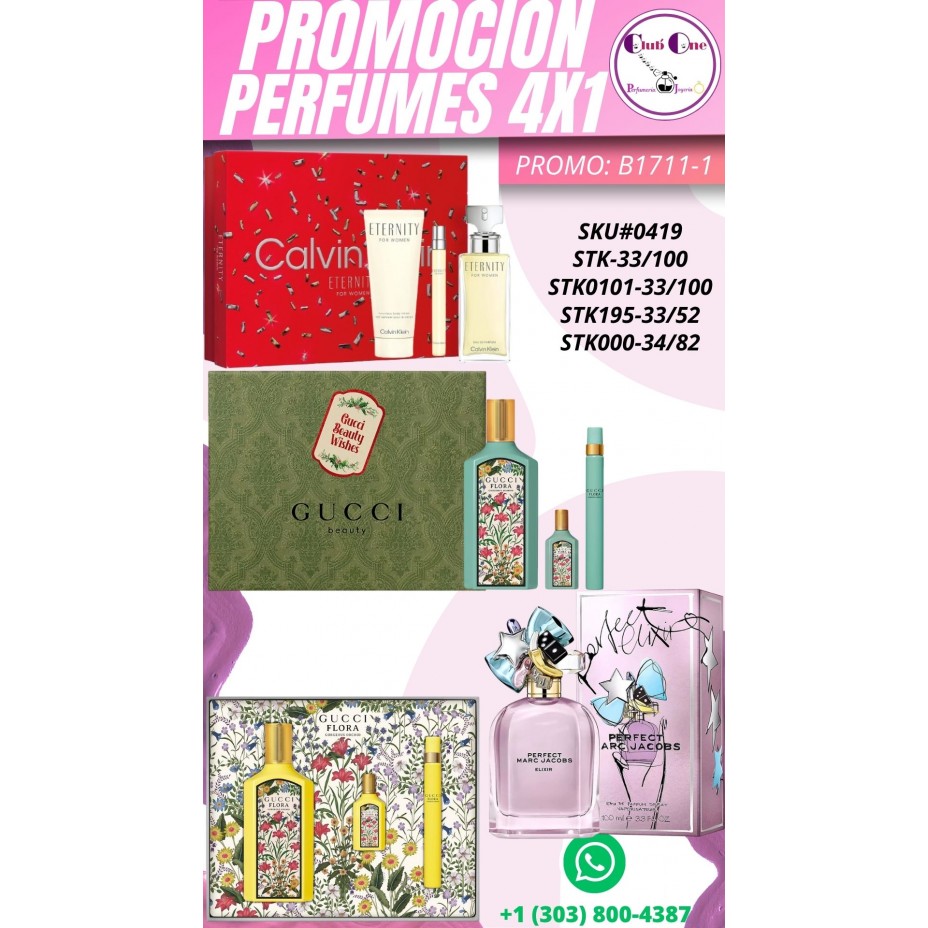 El Mayor Ahorro en Fragancias Promoción 4x1 Imperdible B1711-1