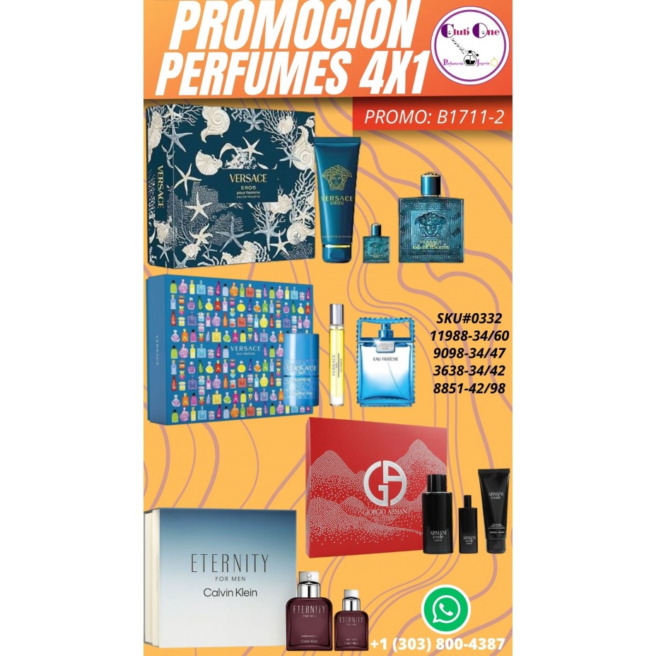 La Promoción que Deseas 4x1 en Perfumes B1711-2