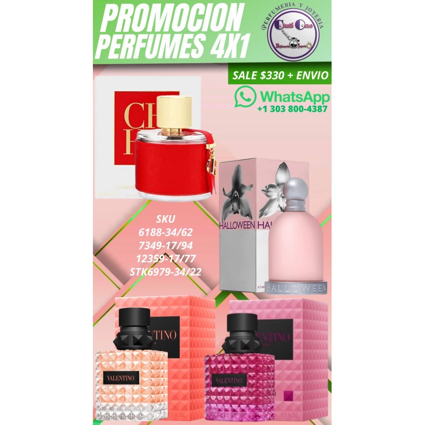 Promocion De Perfumes Para Mujer 4X1 B2601-2