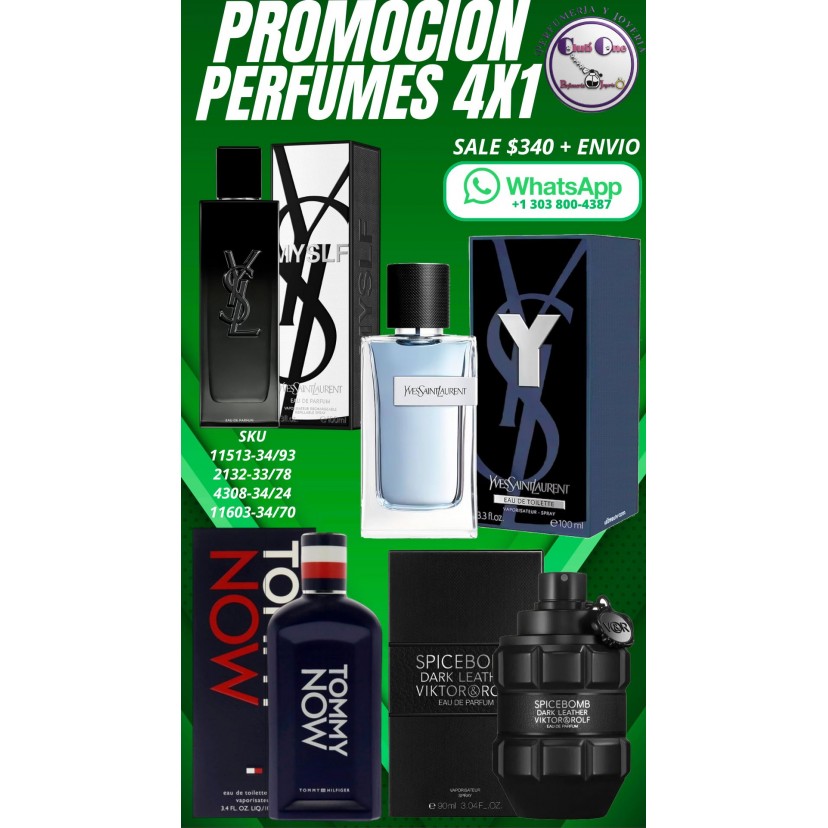 Promocion de Perfumes para hombre 4X1B2801-1
