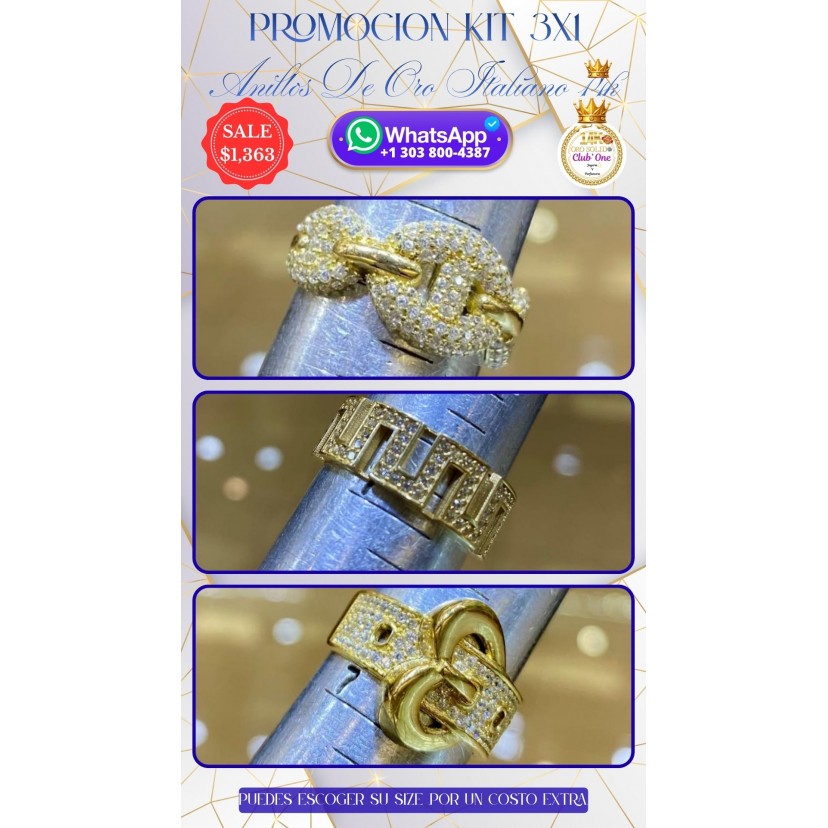 Anillos de Oro Italiano 14k: Calidad en Cada Detalle