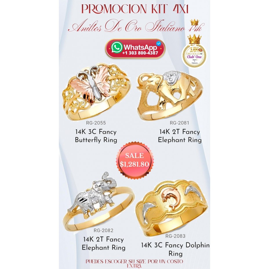 Anillos de Oro Italiano 14k de Lujo: Calidad Certificada