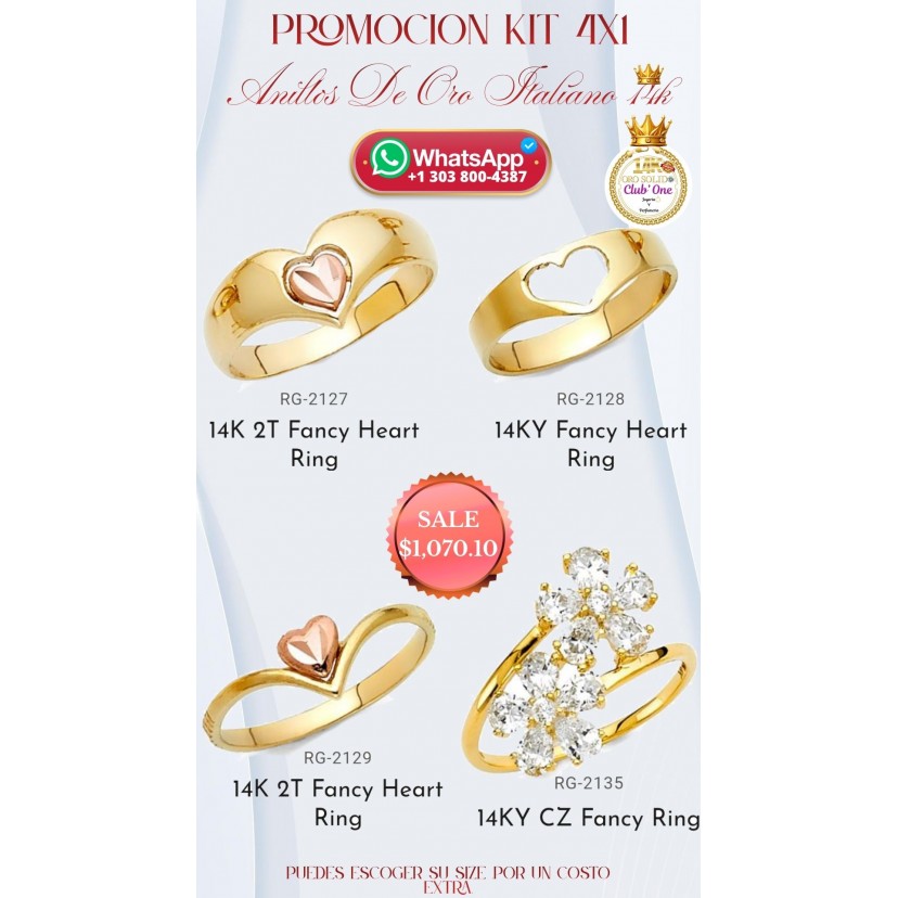 Anillos de Oro Italiano 14k: Joyas que No Pasan de Moda