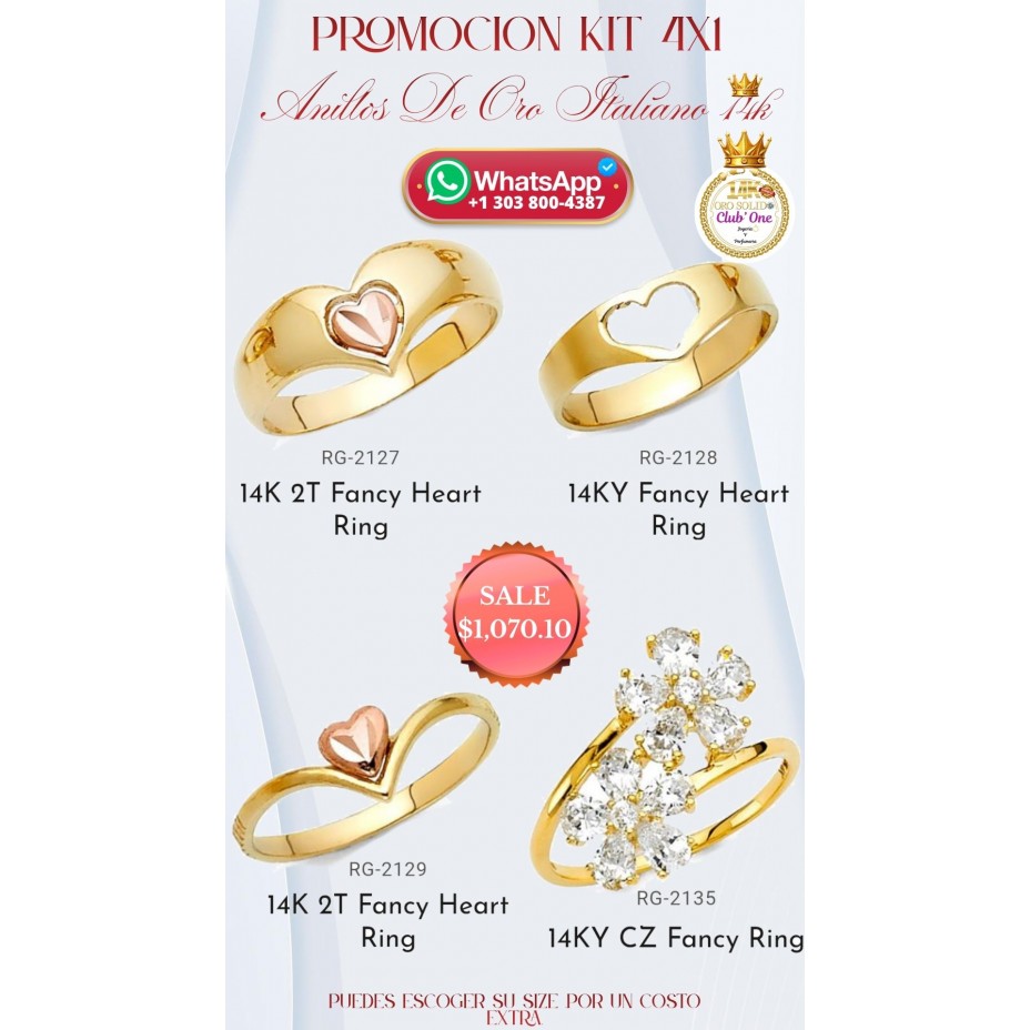 Anillos de Oro Italiano 14k: Joyas que No Pasan de Moda